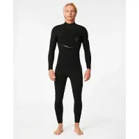 Rip Curl 2024 Heren E-Bomb 5/3mm Rug Ritssluiting Wetsuit - Bla