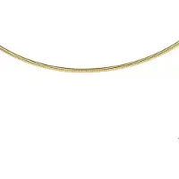 The Jewelry Collection Ketting Omega - Zilver verguld