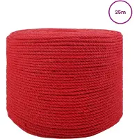 vidaXL Touw Rood 0,8 x 0,8 x 2500 cm Katoen