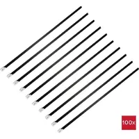 TRU COMPONENTS TC-12647616 Stalen kabelbinder 360 mm 7.9 mm AISI 304 Met coating 100 stuk(s)