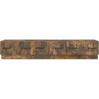 vidaXL TV Kast met lade Gerookt eiken 147 x 34,5 x 27 cm Bewerkt hout