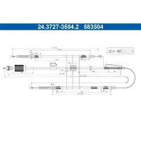 Ate 24.3727-3504.2 Handremkabel