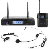 VONYX WM61B, Headsetmicrofoon, Ontvanger met draadloze zender (bodypack), 40 - 17000 Hz, Draadloze zender (bodypack), 1%, 90 dB