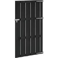 vidaXL Tuinpoort 100 x 180 cm WPC en Aluminium Zwart