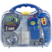 Theo Klein Toys politiekoffer - zaklamp, walkietalkie, megafoon, handboeien met sleutel en politiebadge - incl. licht- en geluidseffecten - blauw