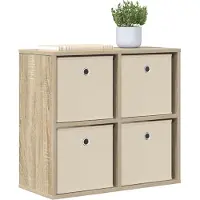 vidaXL Dressoir Sonoma Eik 59,5 x 27 x 57 cm