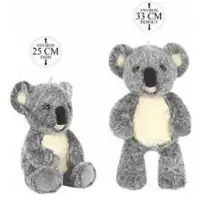 Ciuciubabka Knuffeldier Koala Aussie - zachte pluche stof - Australische knuffels - grijs - 25 cm