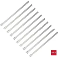 TRU COMPONENTS TC-12656568 Stalen kabelbinder 200 mm 7.9 mm AISI 316 100 stuk(s)
