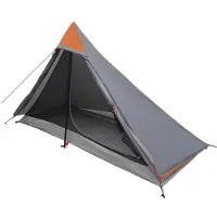 vidaXL Backpacking Tent Grijs en Oranje 222 x 85 x 125 cm