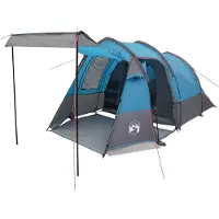 vidaXL Tunneltent Blauw 390 x 215 x 152 cm