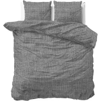 Sleeptime Pure dekbedovertrek Vintage - antraciet - Katoen - 200x220