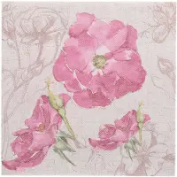 Papstar 50 Servetten ROYAL Collection 1/4 vouw 40 cm x 40 cm paars Blossom
