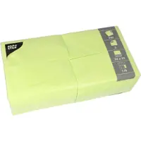 Papstar 250 Servetten 3-laags 1/8 vouw 33 cm x 33 cm lime
