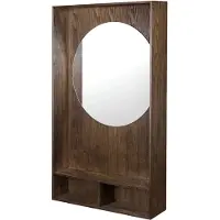 Mette Ditmer Show-me spiegel met plank large Dark oiled