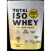 Gold Nutrition Total Iso Whey Vanilla Protein Drink 450g || Maat: Vanille