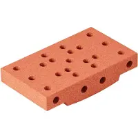 Modu Blok Basis - 50x30x10 cm - Burnt Orange - - OneSize - Motoriek speelgoed