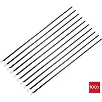 TRU COMPONENTS TC-12656600 Stalen kabelbinder 360 mm 4.6 mm AISI 316 Met coating 100 stuk(s)