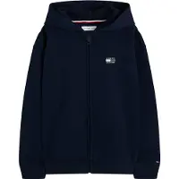 Tommy Hilfiger Sweatvest 'Tonal Flag Logo Zip-thru' marine