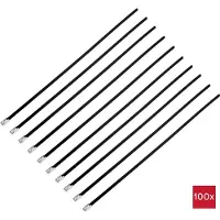 TRU COMPONENTS TC-12656596 Stalen kabelbinder 290 mm 4.6 mm AISI 316 Met coating 100 stuk(s)