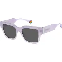 Polaroid Zonnebril - - PLD 6198/S/X LILA (789 M9) - Paarse kunststof montuur - Grijze glazen Cat.3 - Unisex