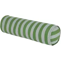 Nobodinoz Sierkussen Vibes Cylinder Cushion 50X18 Green Blue Stripes (50 x 18 cm)