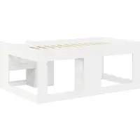 vidaXL Kinderbedframe met opbergruimte Wit 80 x 160 cm Bewerkt hout
