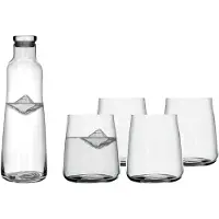 Lyngby Karaf met Glazen Zero Clear (Set van 5)