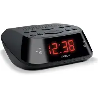 Metronic 477003 Radio-wekker met FM-radio, dubbele alarmfunctie, zwart. Wekker, huistextiel. (28,75)