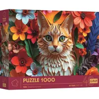Trefl puzzel kat - 1000 stukjes - 3D effect premium legpuzzel.