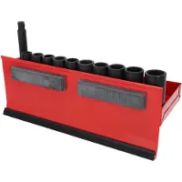Ks Tools 515.1140, set doppen, 1/2", 13 stuks, chroom-molybdeenstaal, conform ISO 1174, DIN 3129, ISO 2725-2, DIN 3121, 2,7 kg