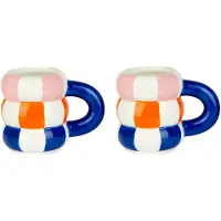 Balvi koffiekopjes drijvers set | 2 stuks | 75 ml | Blauw