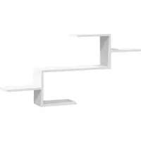vidaXL Wandschap 104x15x49 cm bewerkt hout wit