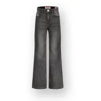 Vingino straight leg jeans grey denim Grijs Effen - maat 176