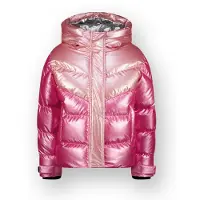 Vingino gewatteerde jas roze Meisjes Polyester Capuchon Meerkleurig - maat 152