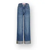 Vingino Meisjes Jeans Cato Dots - Blauw - Maat 140
