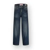 Vingino loose fit jeans dark blue denim Blauw Effen - maat 158