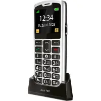 Beafon SL260 2 G Senioren mobiele telefoon SOS-knop, Met laadstation Zwart, Zilver