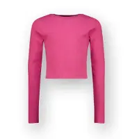 Vingino T-shirt Basic crop rib top Meisje Roze 92