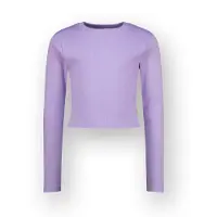 Vingino T-shirt Basic crop rib top Meisje Paars 152