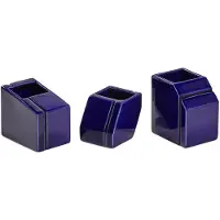 Serax Silos Set van Kandelaars by Plan C Blue | Set of 3
