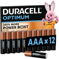 Duracell Alkaline Optimum AAA-batterijen 12st