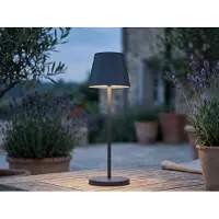 FH Lighting LED accu-tafellamp Cosenza 2.0 hoogte 34 cm zwart Cosenza, dimbaar, zwart, Woon-/ Eetkamer, metaal, Modern