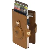 Tony Perotti Furbo RFID Leren Pasjeshouder voor Air Tag met bankbiljetvak - Honing