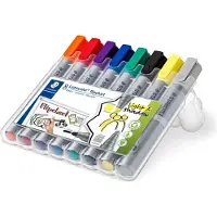 Staedtler 356 SWP8 Flipchartmarker Ronde punt 2 - 5 mm 8 stuk(s)