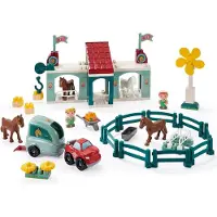 Ecoiffier Abrick Riding Center Construction Game Veelkleurig Kinderen