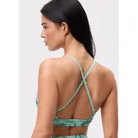 Stronger - signature printed strap sports bra - Sport bh dames - Groen