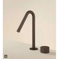 Hotbath Guy GY023R Row wastafelkraan 2-gats met draaibare uitloop tuscan bronze