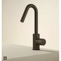 Hotbath Guy GY004D Diamond wastafelkraan hoog met draaibare uitloop tuscan bronze