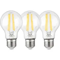 Philips E27 3-pack 2700k Led-lamp 75w