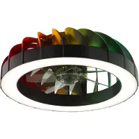 Brilliant Plafondventilator met LED lamp | Fanora | Ø 46 cm | RGBIC + 2700-6500K | Zwart | 30W |